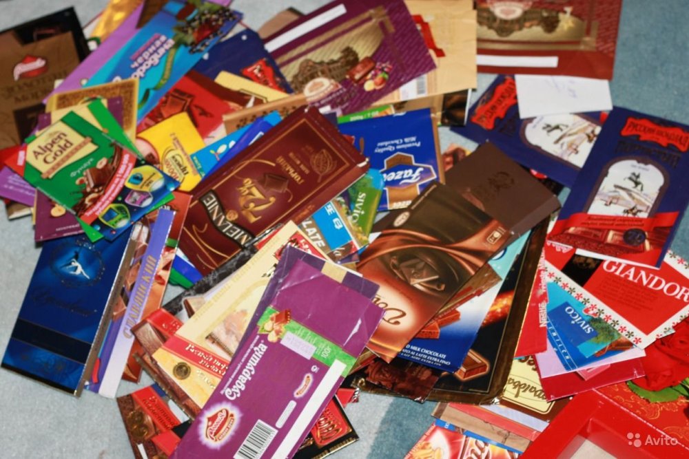 Открытая плитка шоколада