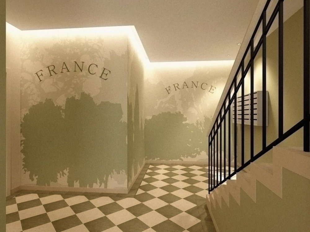 Красиво оформленный подъезд