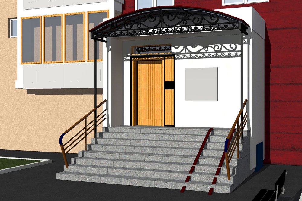 Входная группа школы