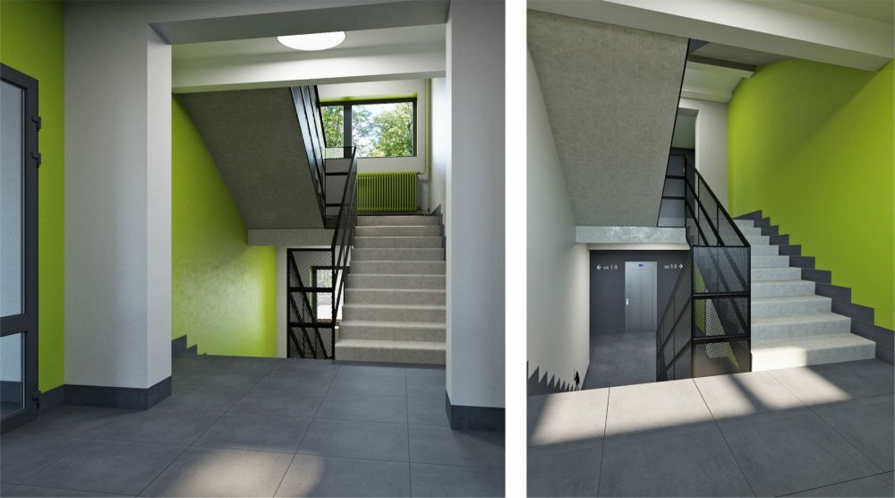 Жилой дом подъезд