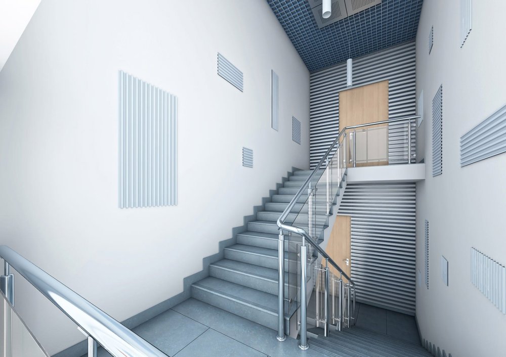 Панели Криплат лестничная клетка