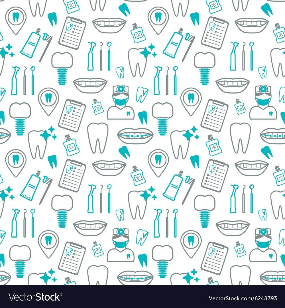 Стоматология паттерн вектор