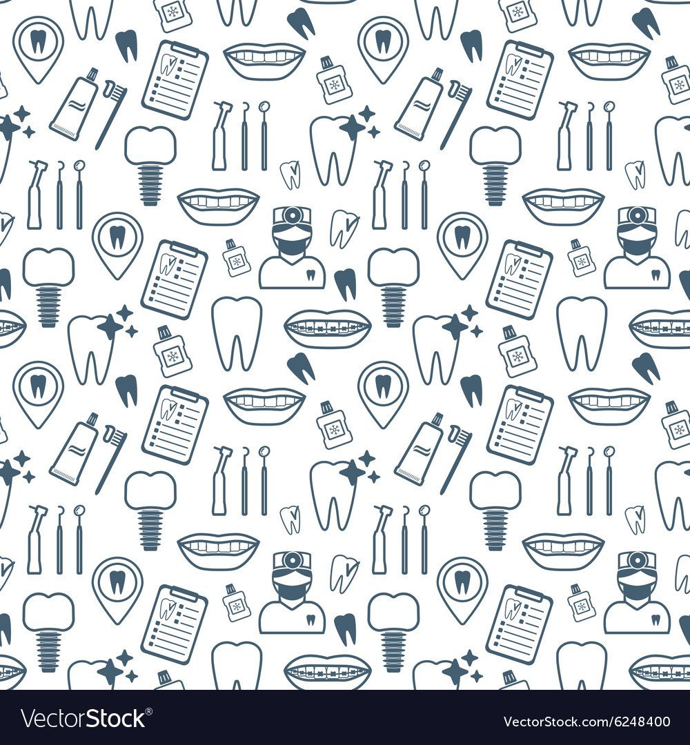 Стоматология на белом фоне