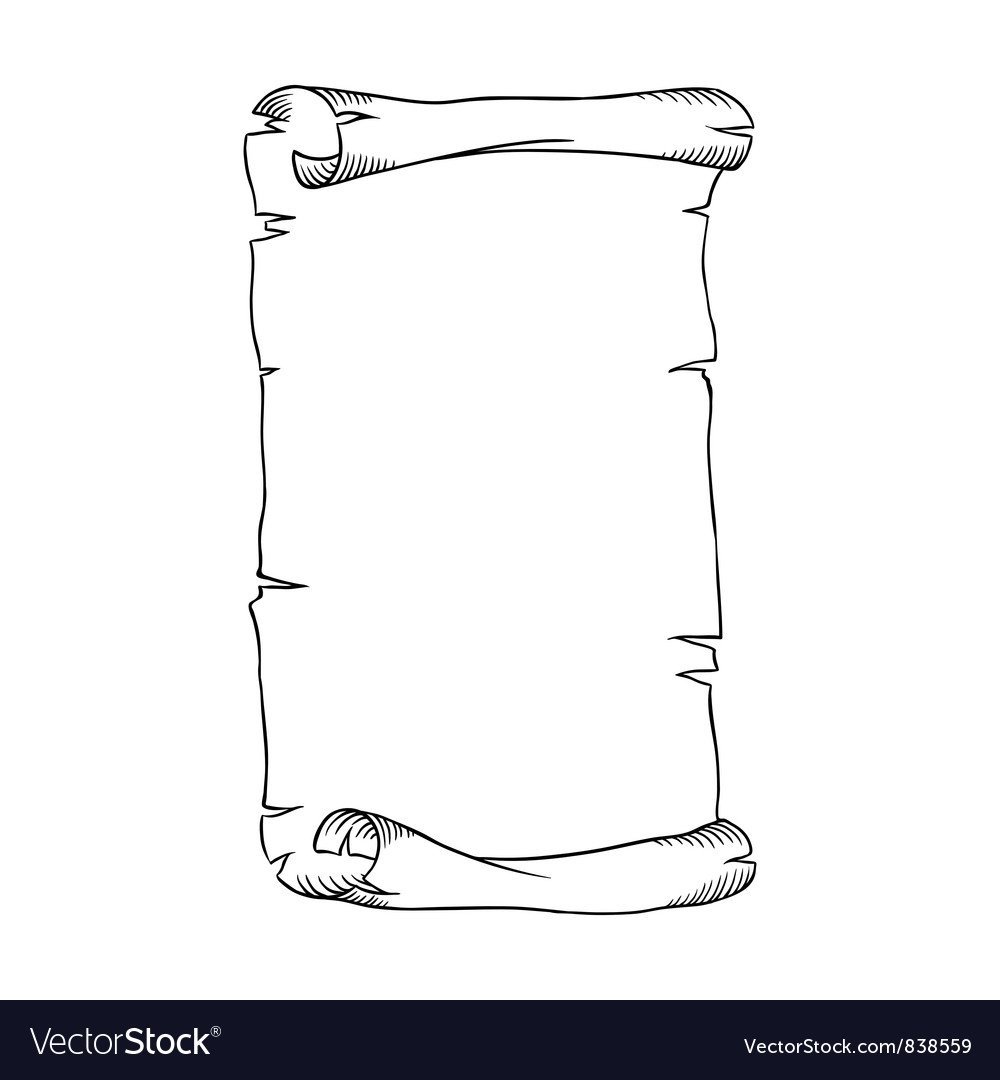 Свиток черно белый