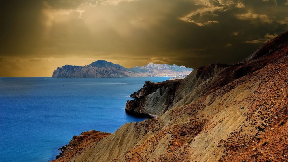 Коктебель гора в закате