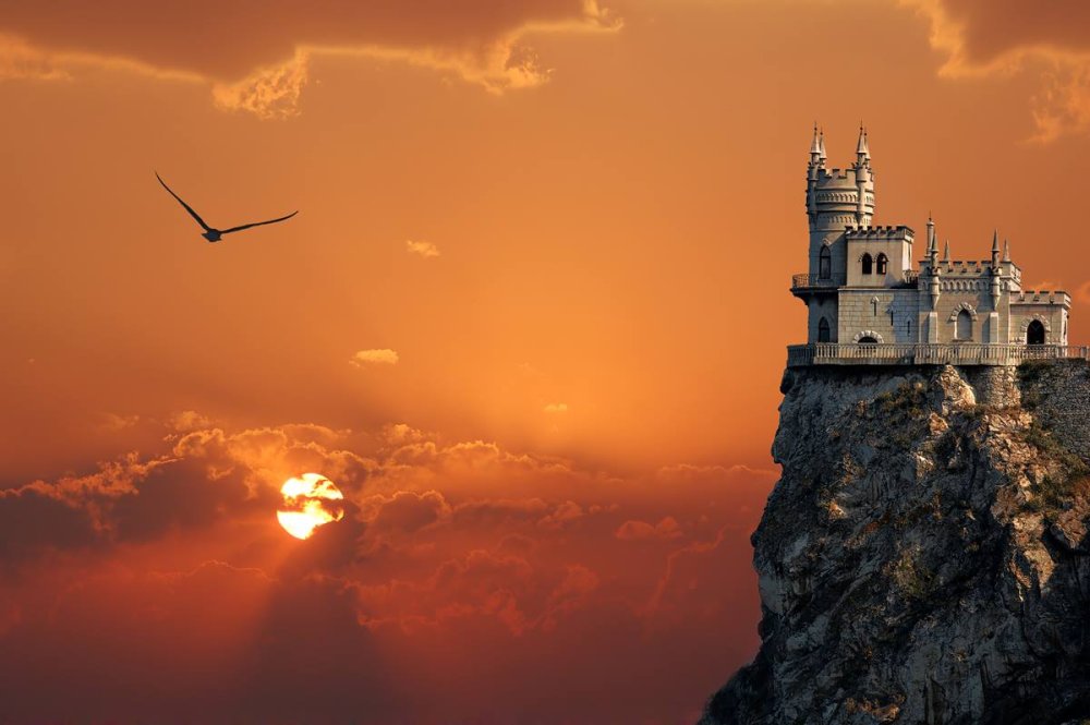 Крым закат Ласточкино гнездо