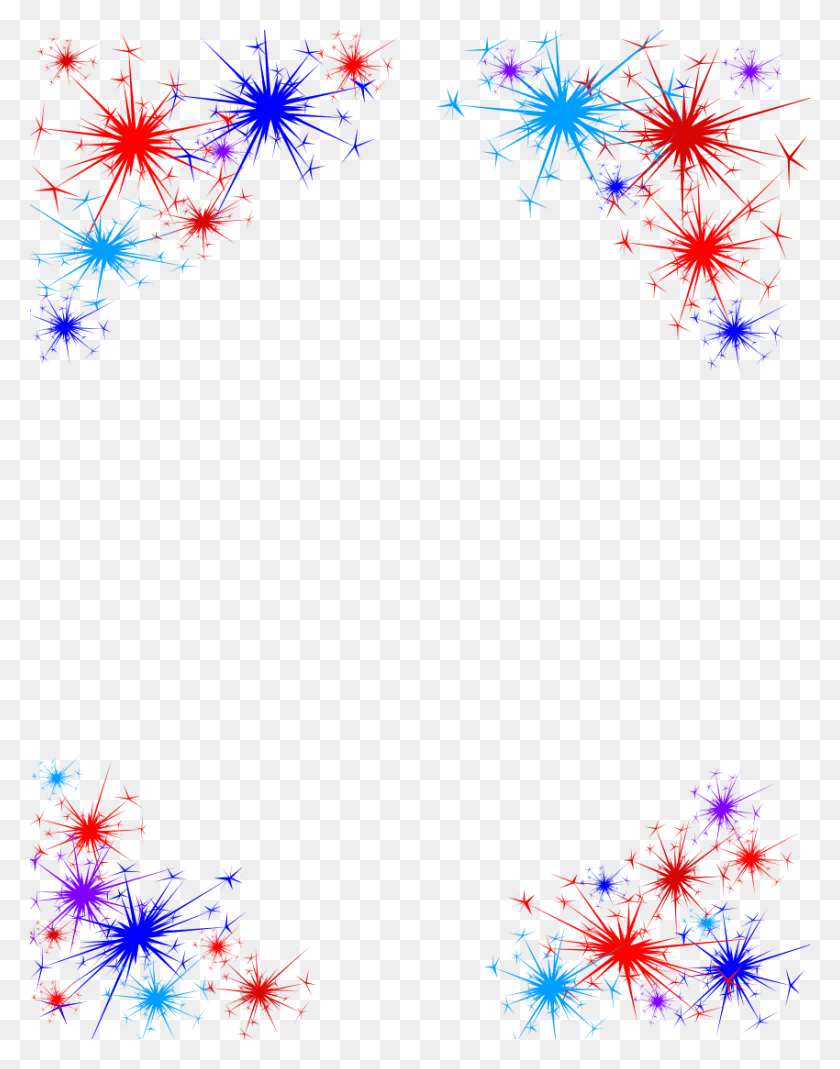 Новогодний фейерверк рамка