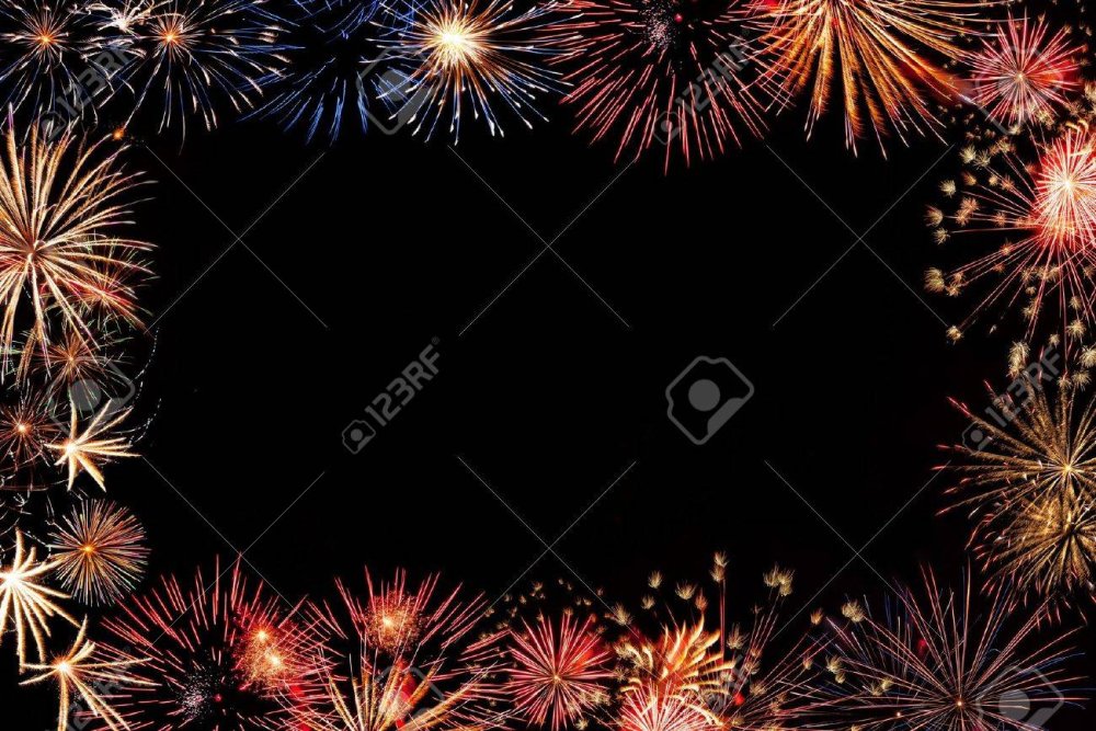 Рамка фейерверк