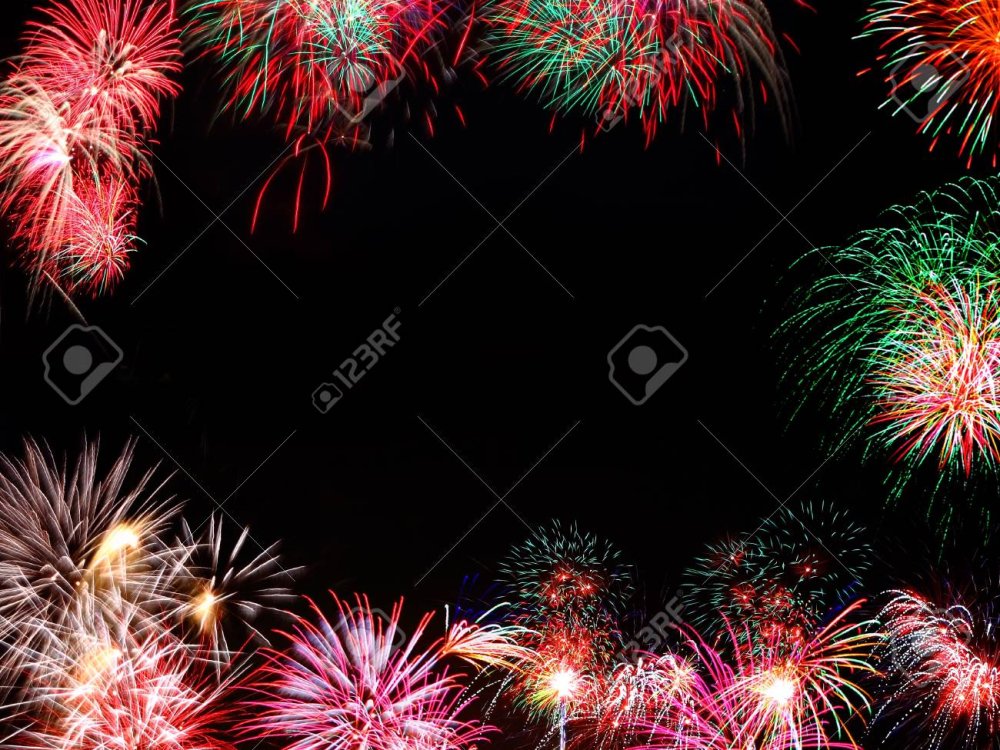 Фейерверк черно белый