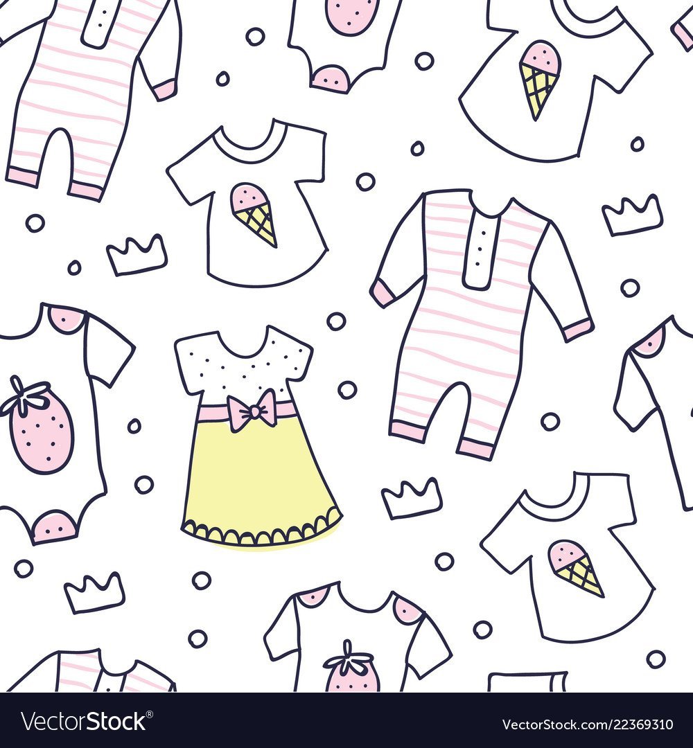Бесшовные текстуры для детской одежды