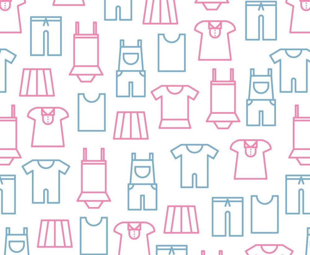 Паттерн одежда вектор