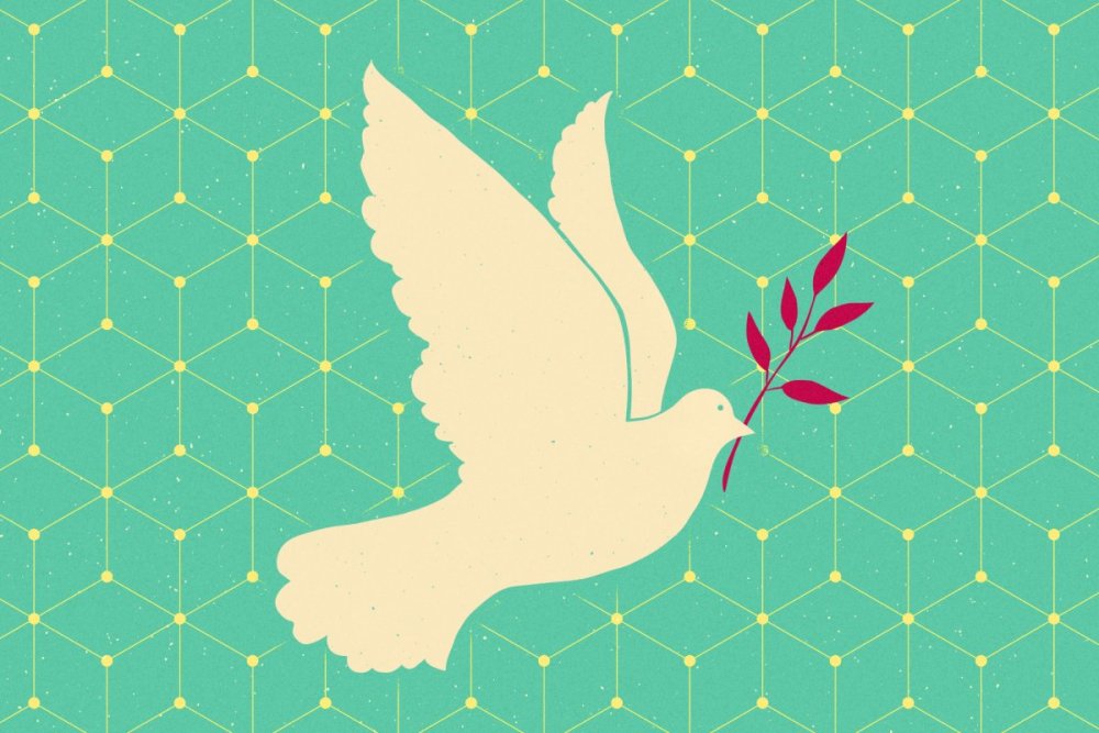 Голубь белый для аппликации