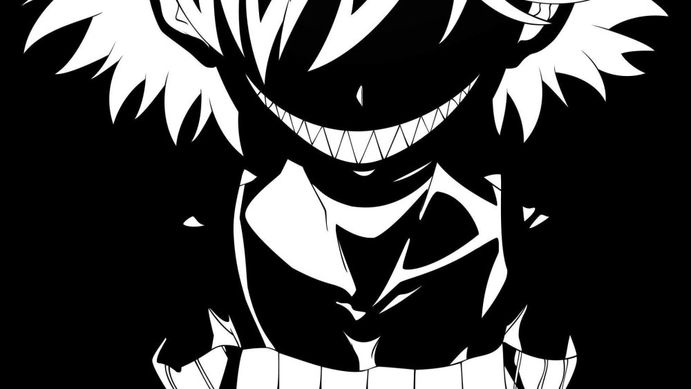 Злая улыбка аниме