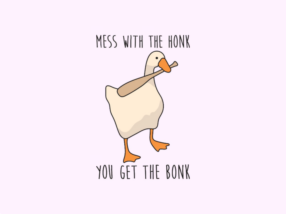 Фон из гусей