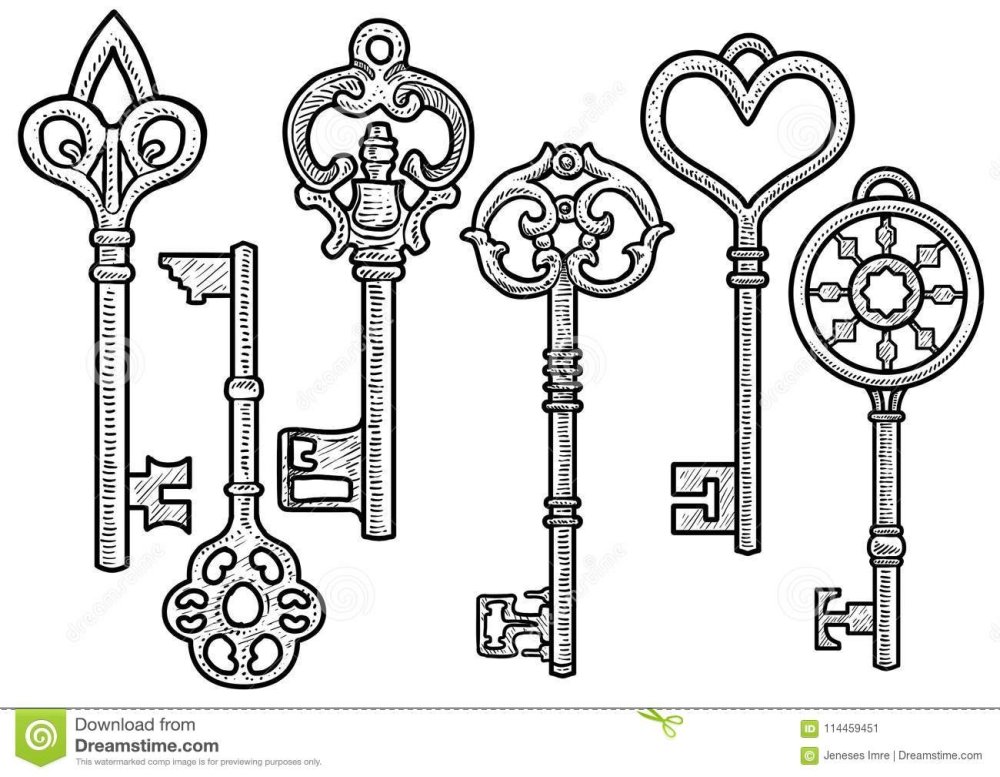 Ключ из Гарри Поттера трафарет