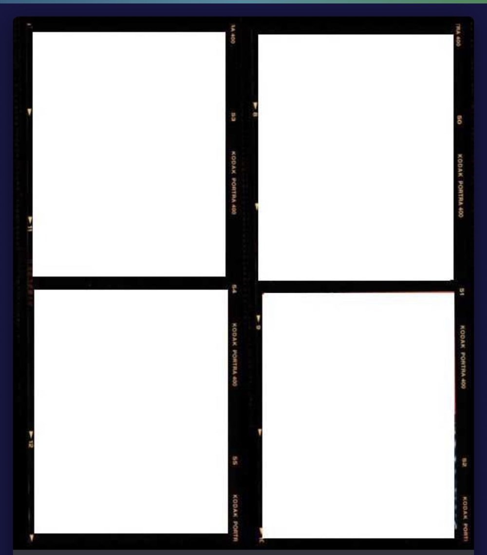 Kodak Portra 400 рамка PNG