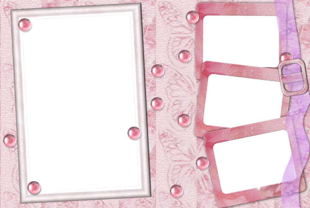 Фоторамки розовые для девочек