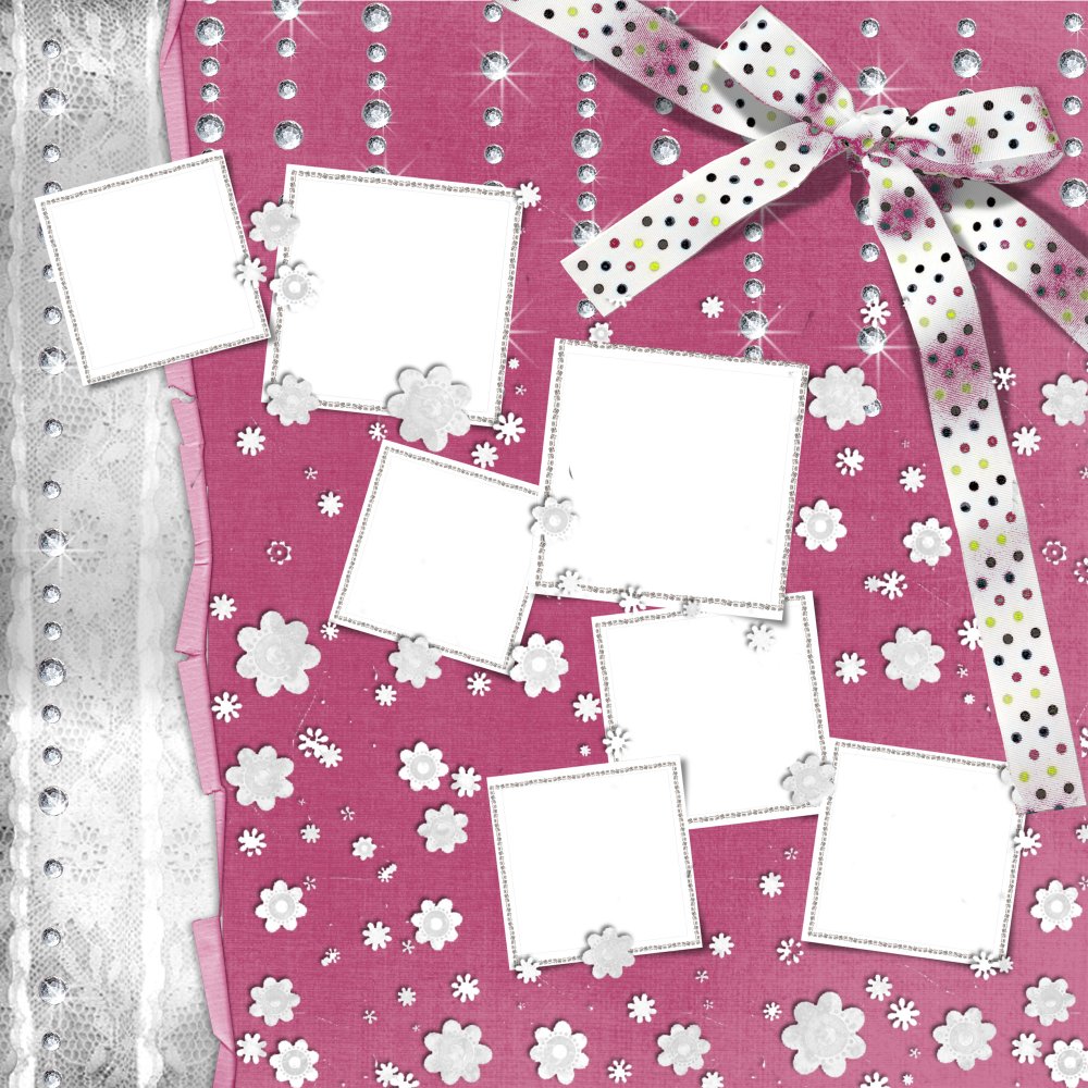 Коллаж для девочки шаблон