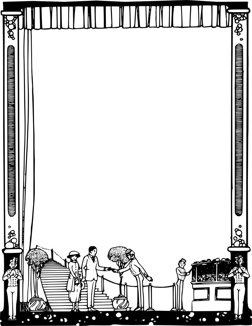 Рамка для текста театр