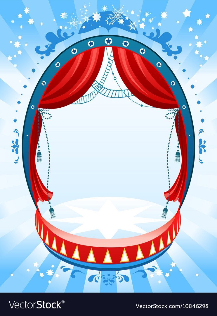 Театральный фон для детской афиши