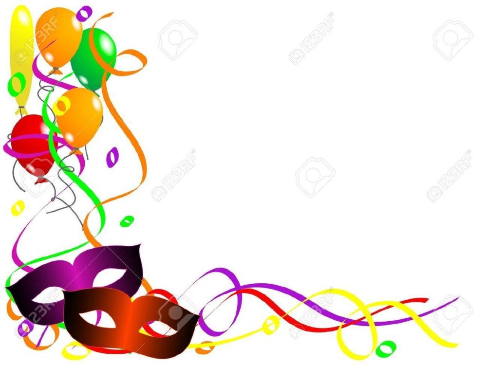 Рамка с театральными масками на прозрачном фоне