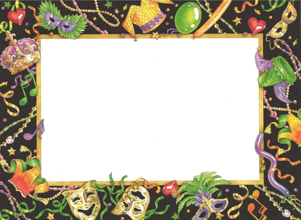 Рамка театральные маски