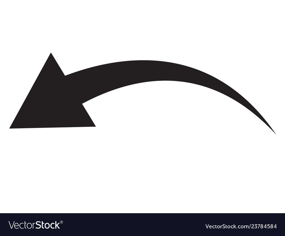 Черно белые изогнутые стрелки