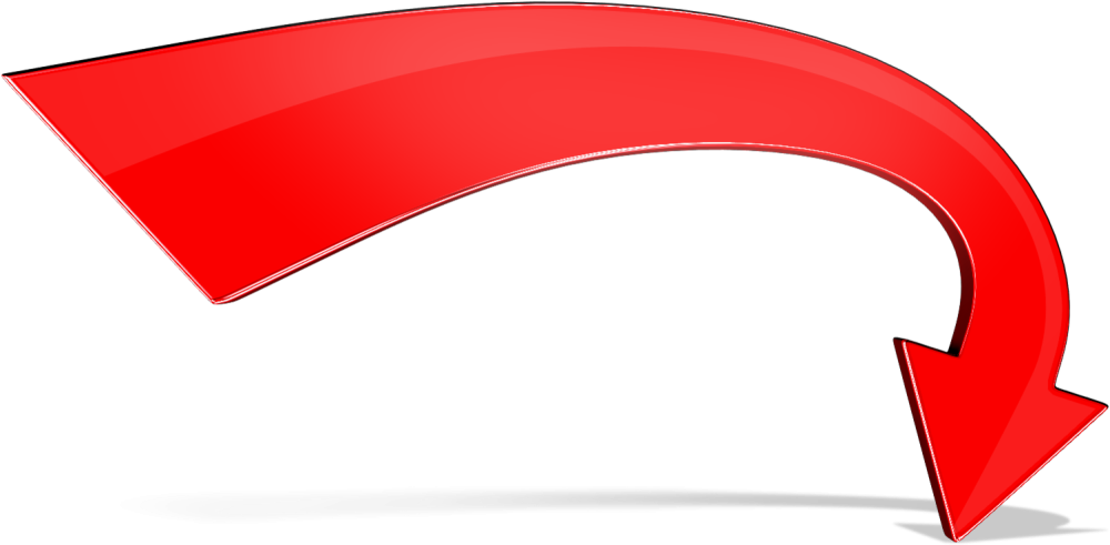 Красная полукруглая стрелка