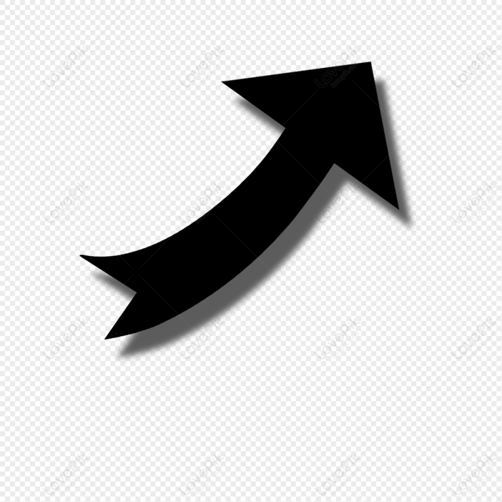 Красивая стрелка на черном фоне