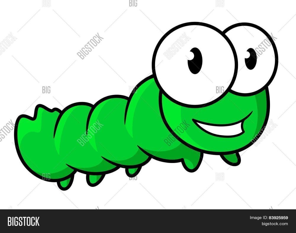 Гусеничка зеленый для малышей