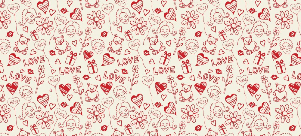 Красивые принты сердечки