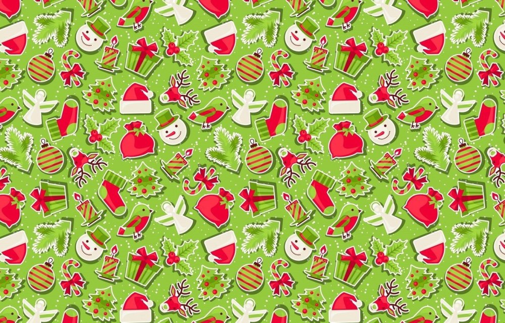 Новогодняя подарочная бумага