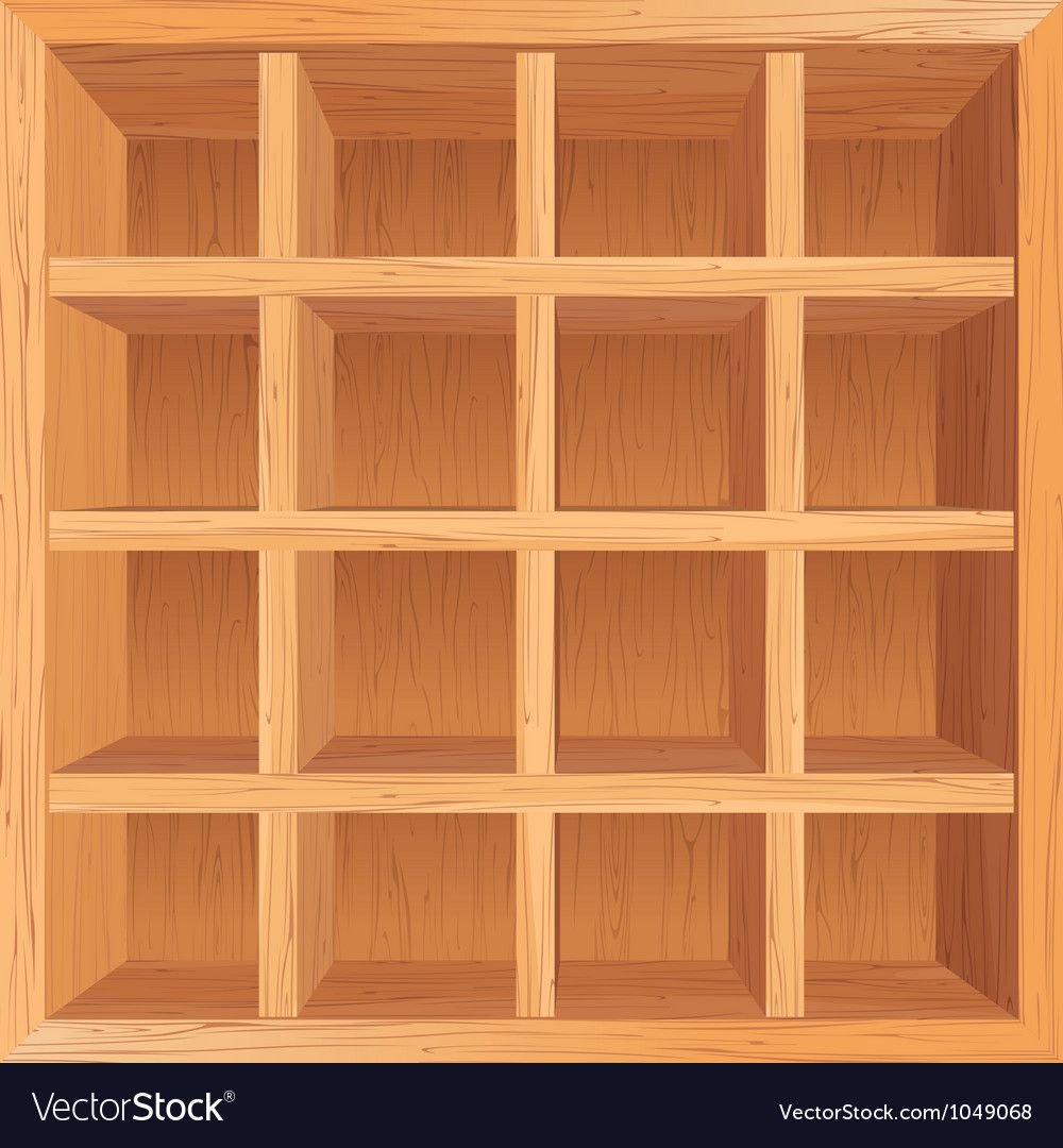 Шкаф с пустыми полками