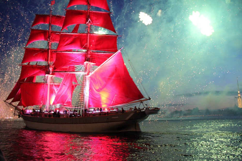 Алые паруса фон