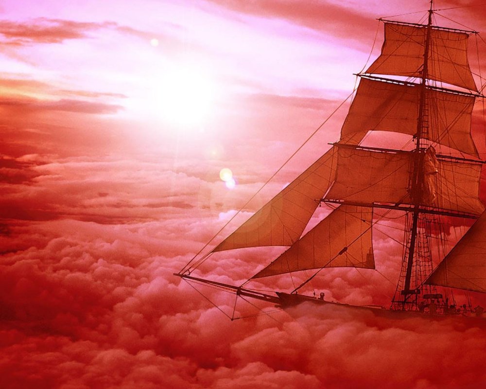 Корабль Алые паруса вектор