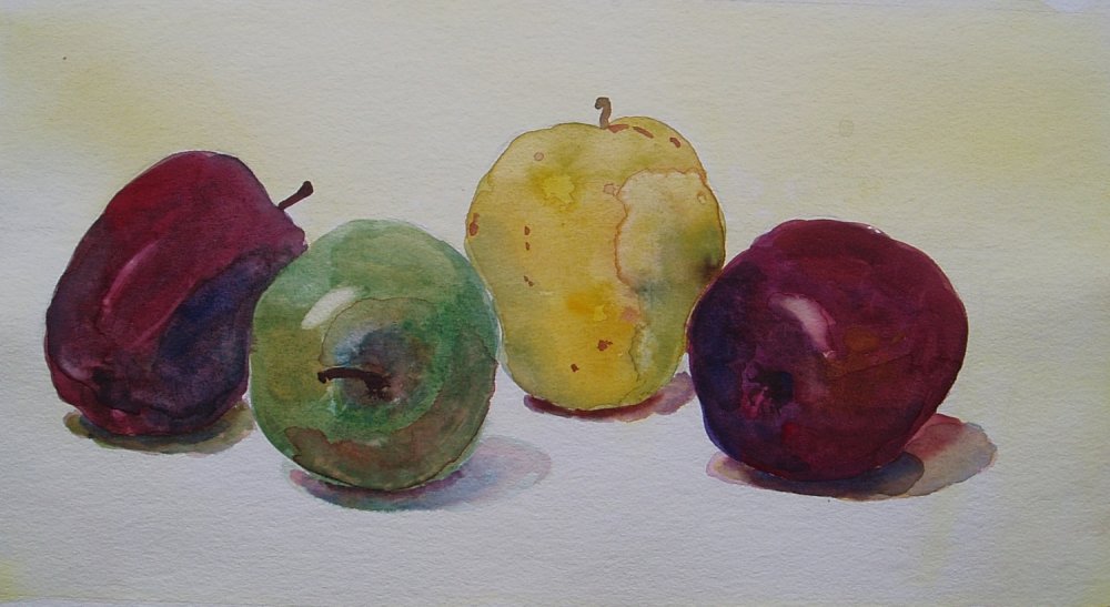 Этюд фрукты и овощи