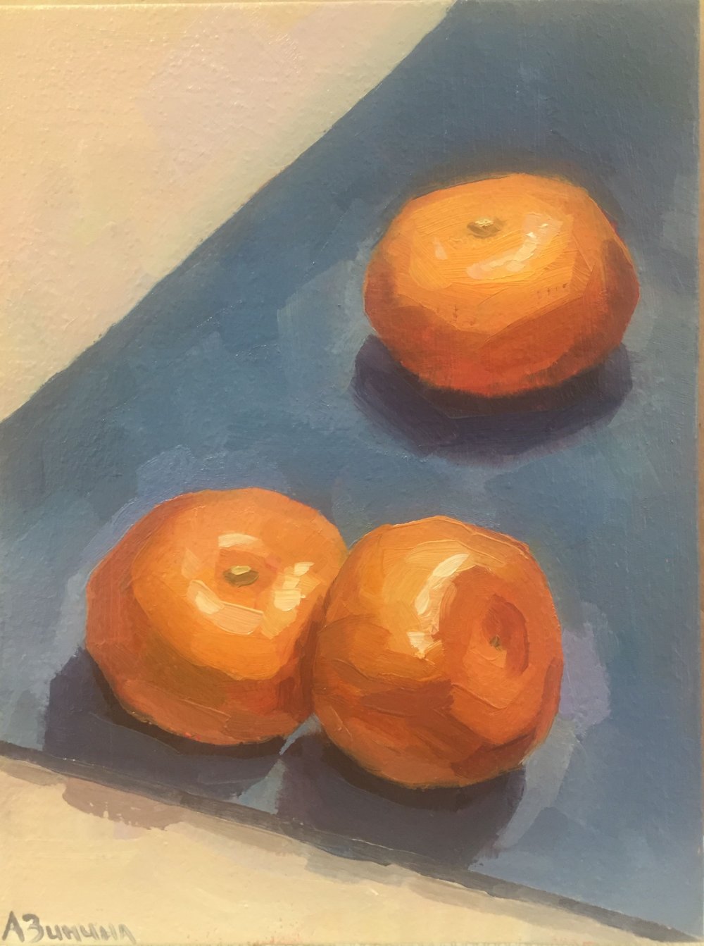 Этюды овощей и фруктов гуашью