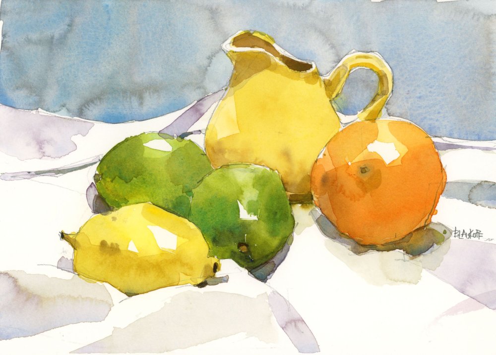 Аля Прима лессировка