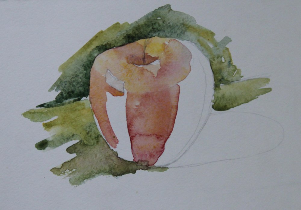 Фон овощи акварель