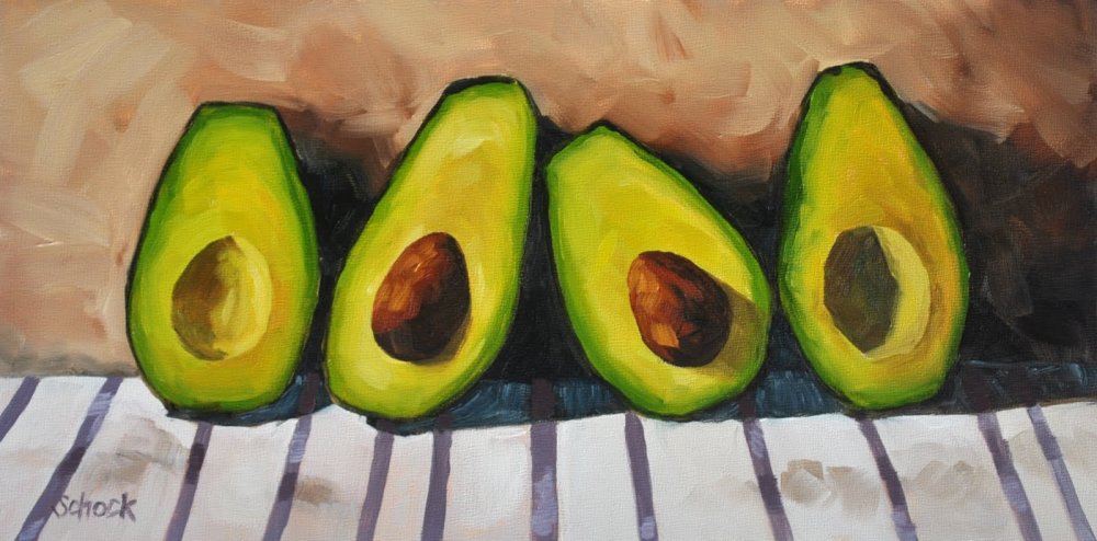 Натюрморт с авокадо