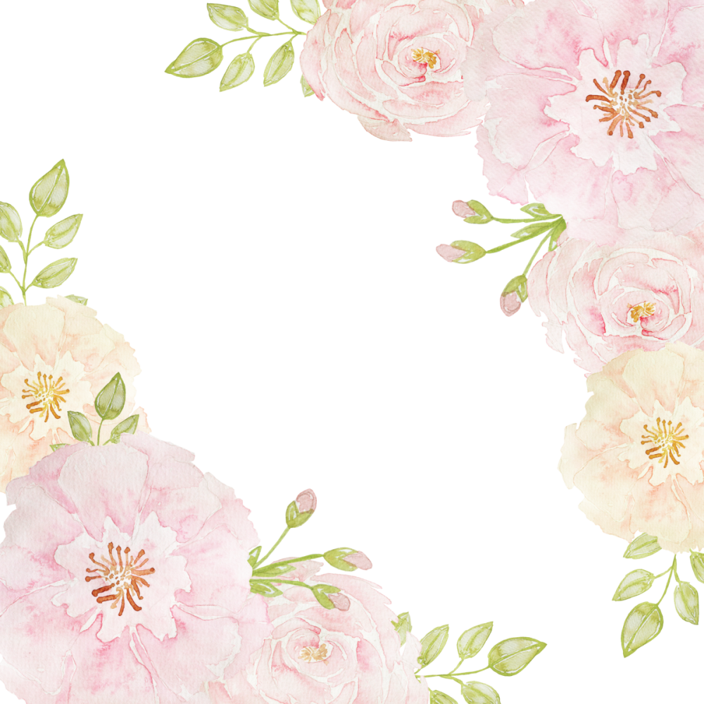 Акварельные цветы фон