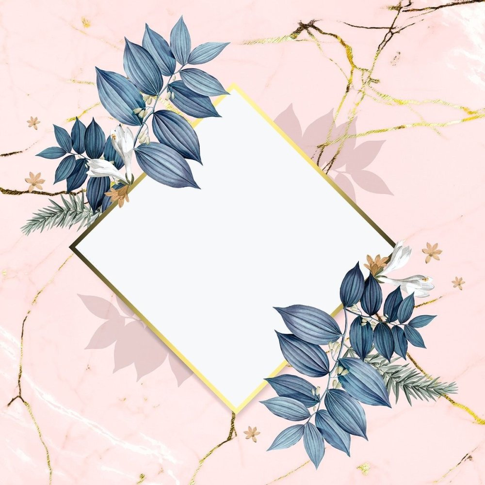 Нежные Акварельные цветы рамки