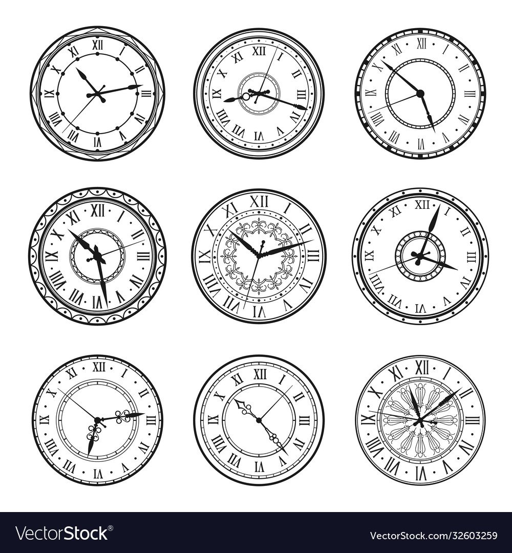 Циферблат наручных часов вектор