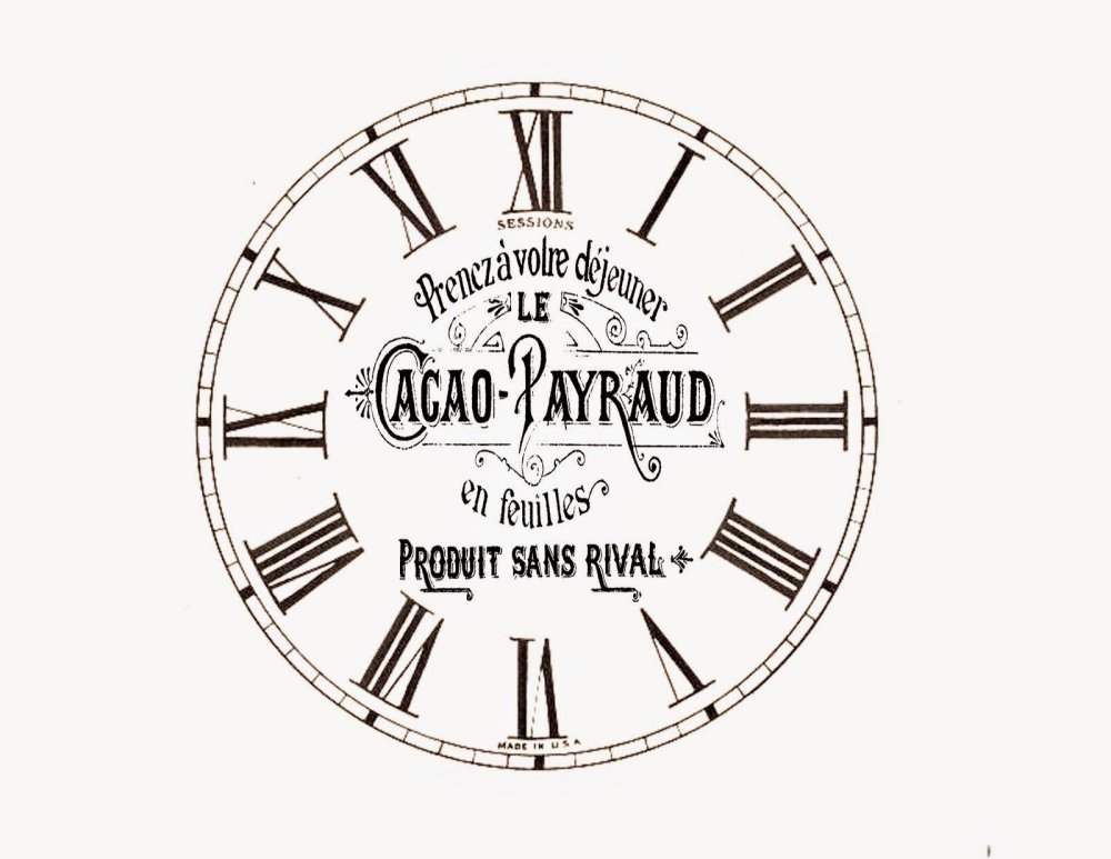 Шаблон для печати часов настенных