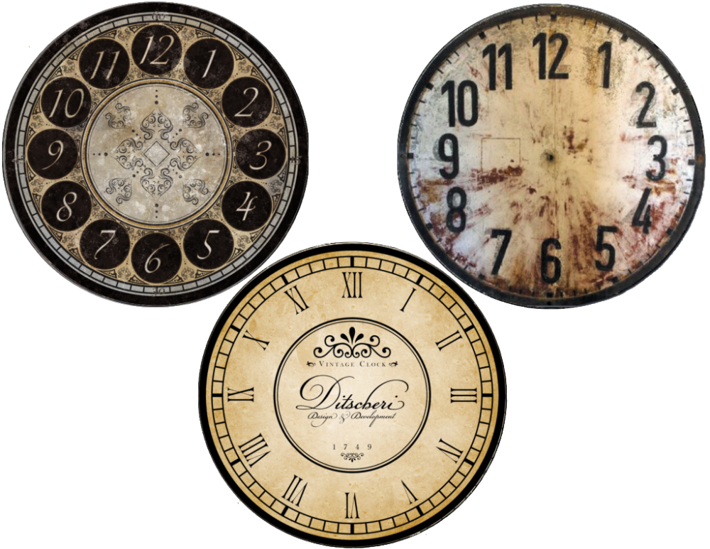 Циферблат часов без стрелок