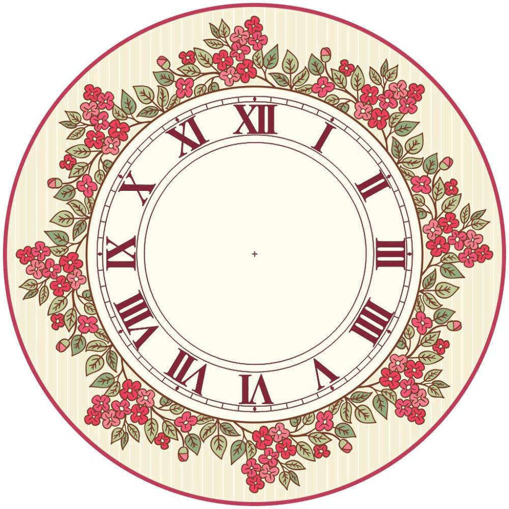 Циферблат часов овальный