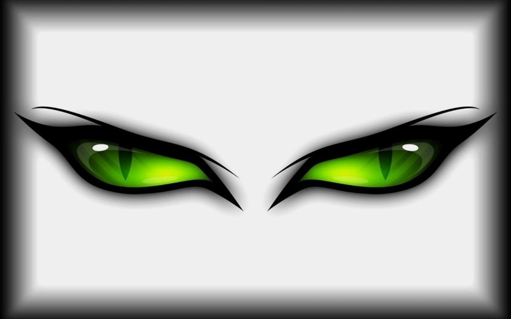 Злые глаза рисунок