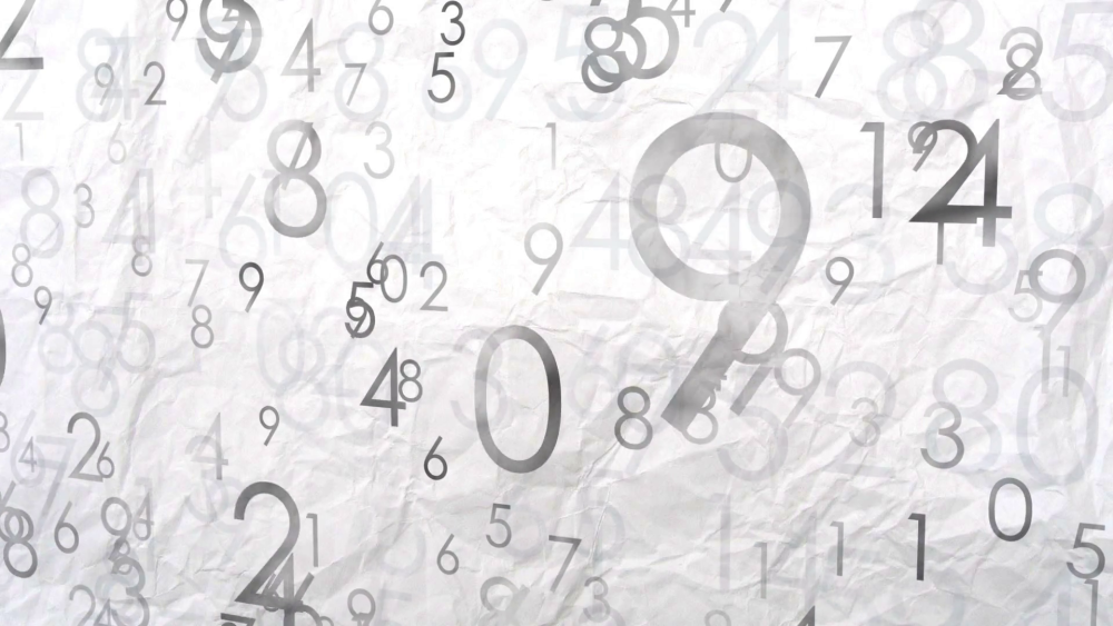 Летающие цифры для фона