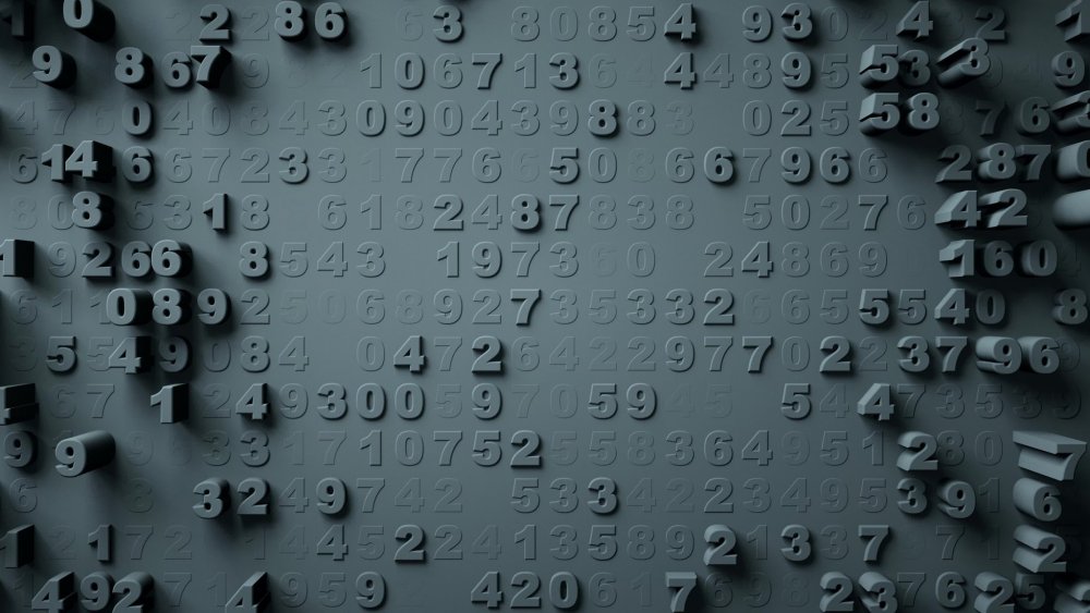 Фон цифры бледные