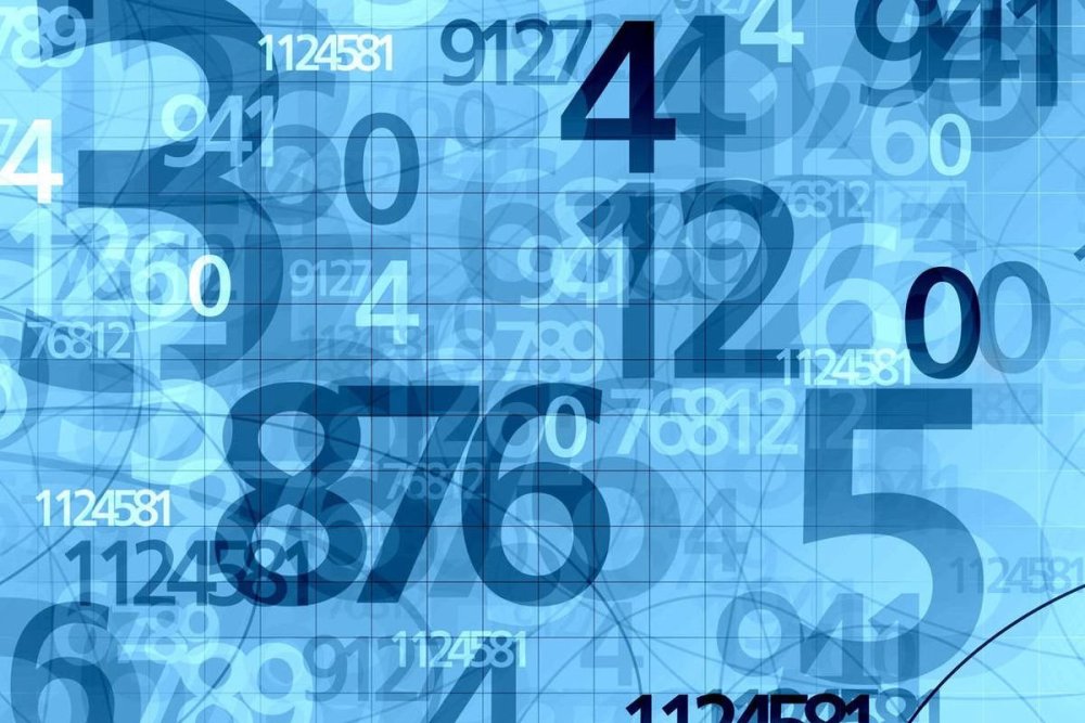 Фон из цифр и чисел